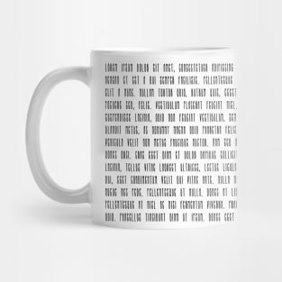 "Lorem ipsum dolor sit met" phrase Mug